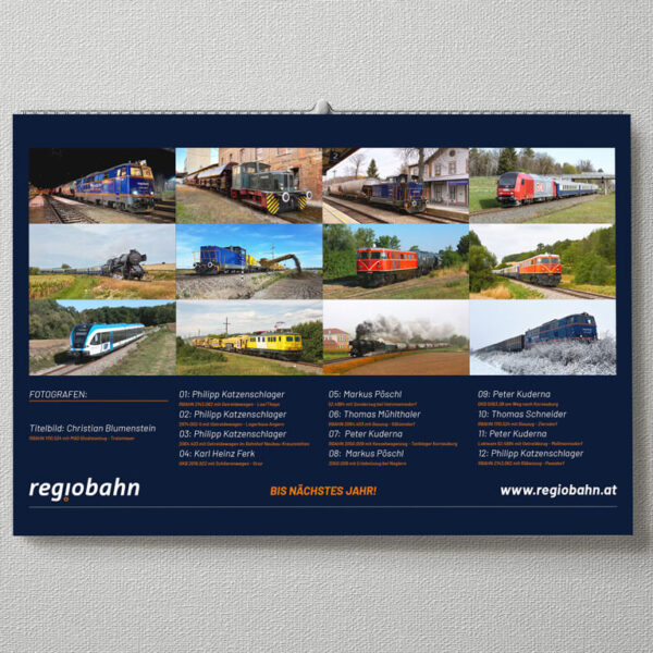 regiobahn-Kalender 2023